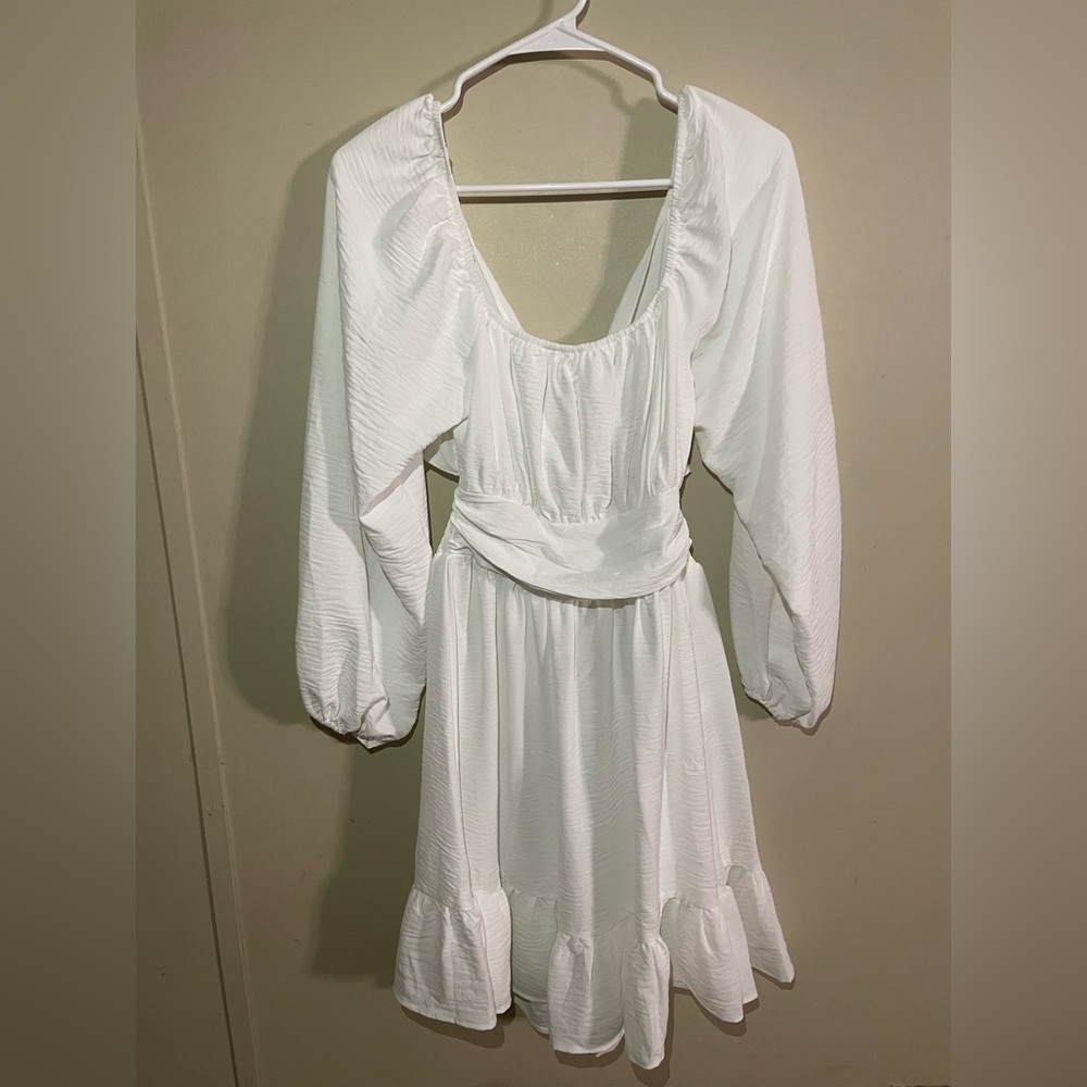 White dress xs but runs like a s/m